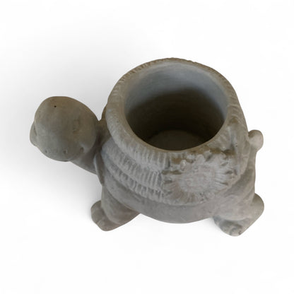 Planter Pot Turtle Coastal Aussie Handmade Concrete