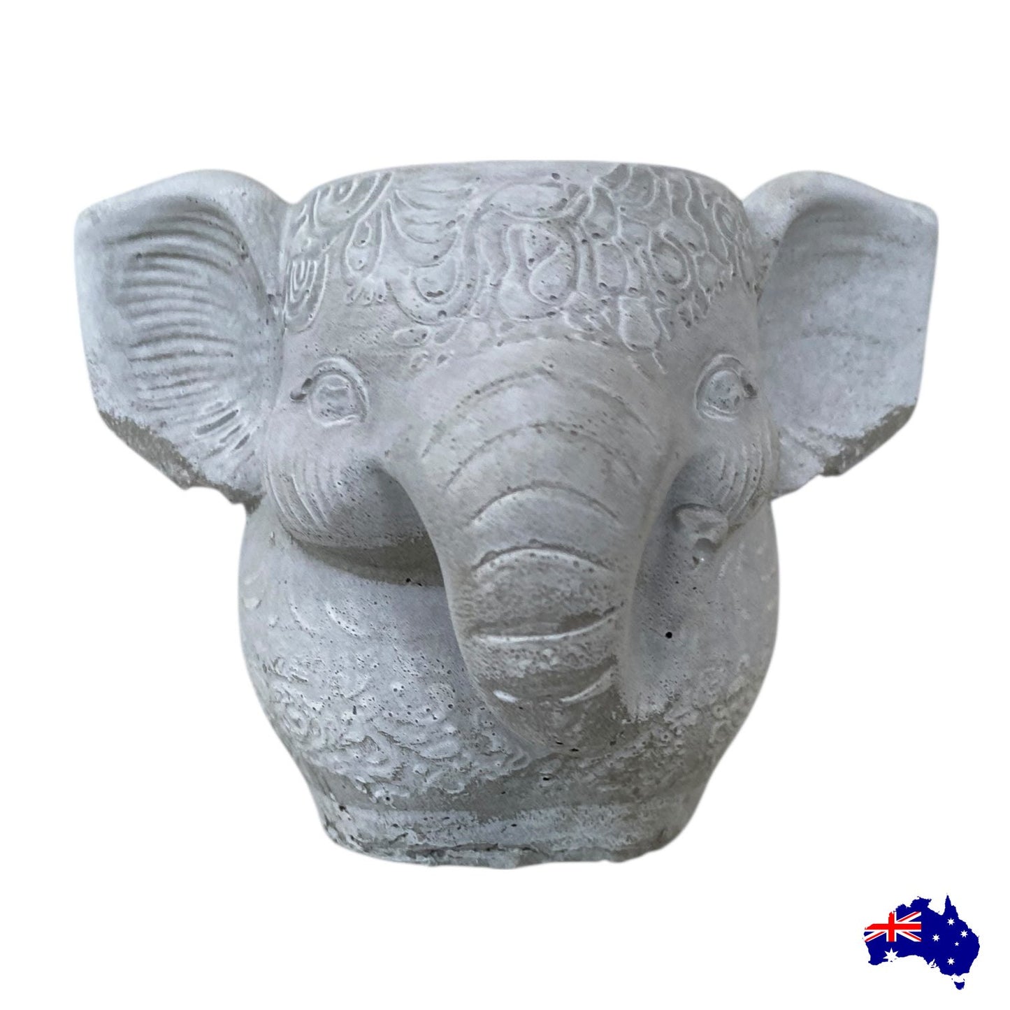 Planter Pot Elephant Boho Aussie Handmade Concrete