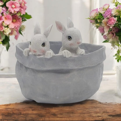 Bunny Rabbit Planter Pot Garden