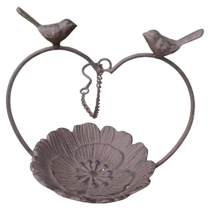 Bird Feeder Bath Rustic Cast Iron Garden Decoration Ornaments - The Renmy Store Homewares & Gifts 