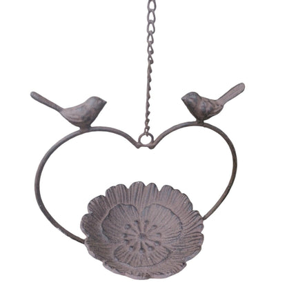 Bird Feeder Bath Rustic Cast Iron Garden Decoration Ornaments - The Renmy Store Homewares & Gifts 