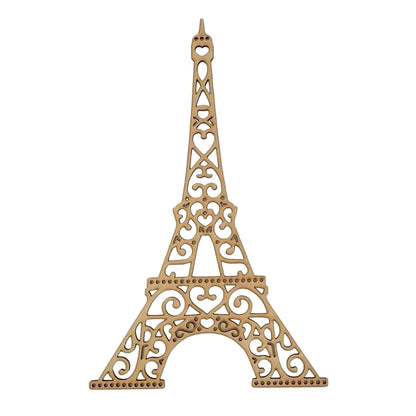 Eiffel Tower French Decorative Scroll DIY Raw MDF Timber - The Renmy Store Homewares & Gifts 