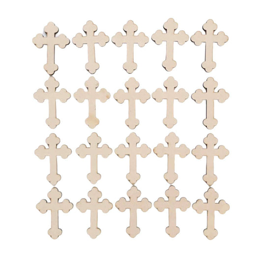 Cross Crosses 5.5cm MDF Shape DIY Raw Cut Out Art Craft - The Renmy Store Homewares & Gifts 