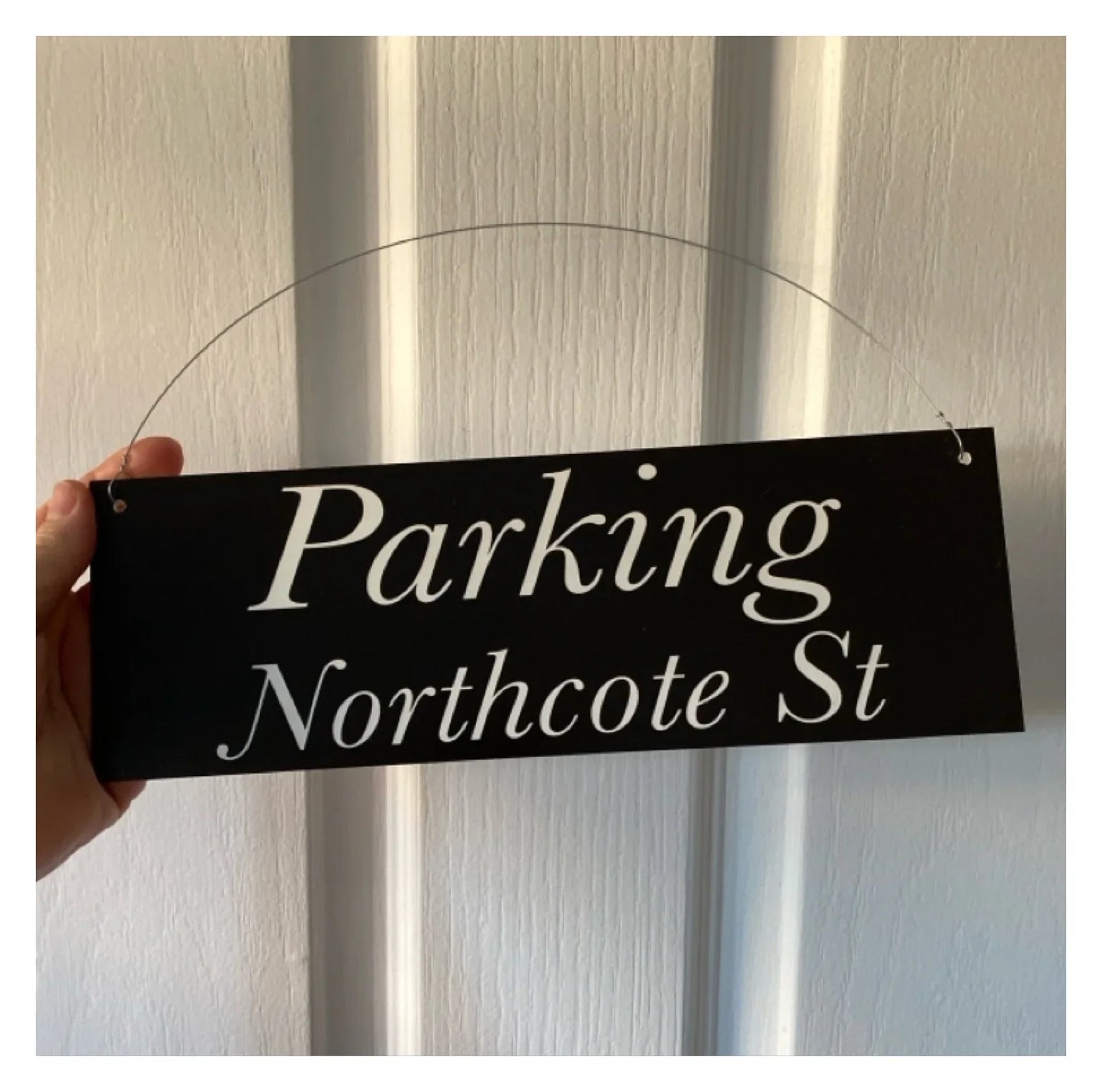 Black White Custom Personalised Outdoor Sign
