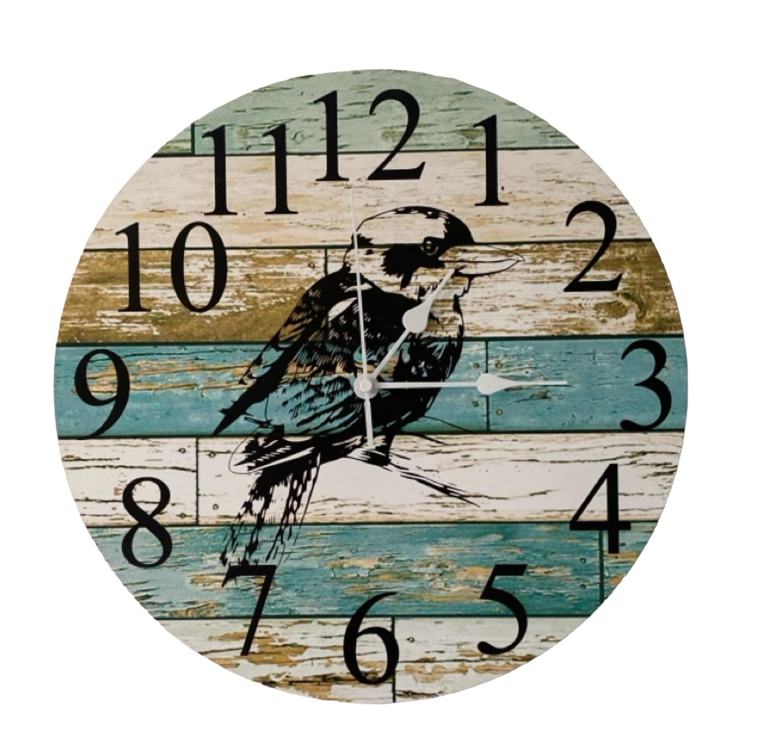 Clock Wall Kookaburra Bird Aussie Made - The Renmy Store Homewares & Gifts 