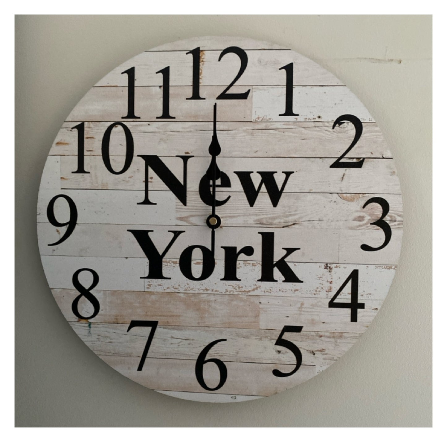 Clock Wall Wooden Custom Personalised Aussie Made - The Renmy Store Homewares & Gifts 