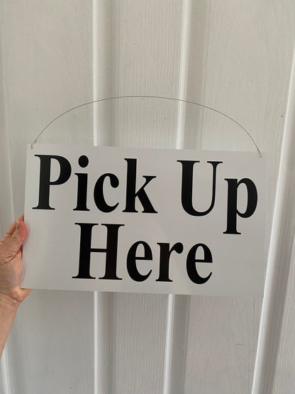 Order Here Sign Custom White | Café Restaurant Business Signage Australia