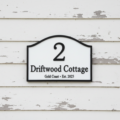 Beach House Custom Timber Sign Range - Personalised Coastal Address - Australian Made