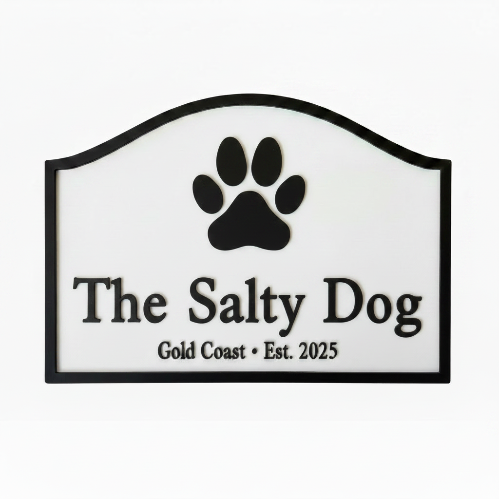 Beach House Custom Timber Sign Range - Personalised Coastal Address - Australian Made