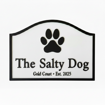 Beach House Custom Timber Sign Range - Personalised Coastal Address - Australian Made