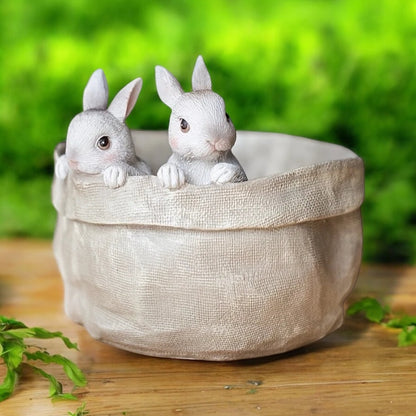 Bunny Rabbit Planter Pot Garden