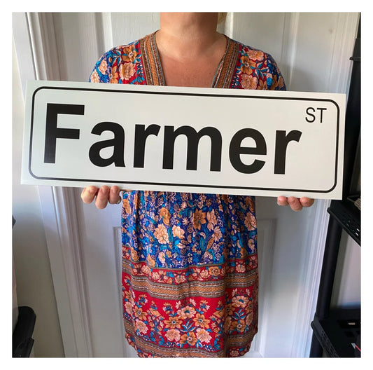Street Grey Custom Personalised Sign