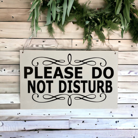 Please Do Not Disturb White Sign - The Renmy Store Homewares & Gifts 