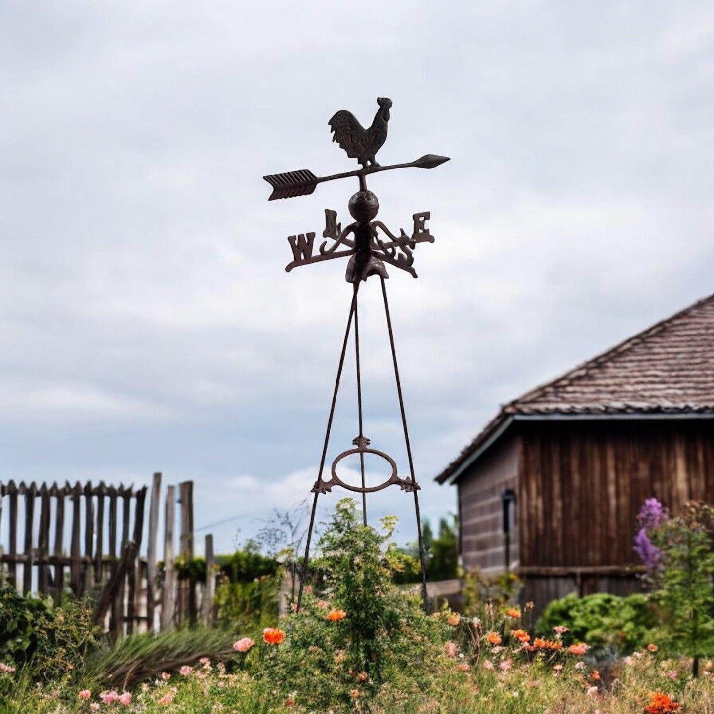 Wind Vane Rooster Chicken Vintage Cast Iron - The Renmy Store Homewares & Gifts 