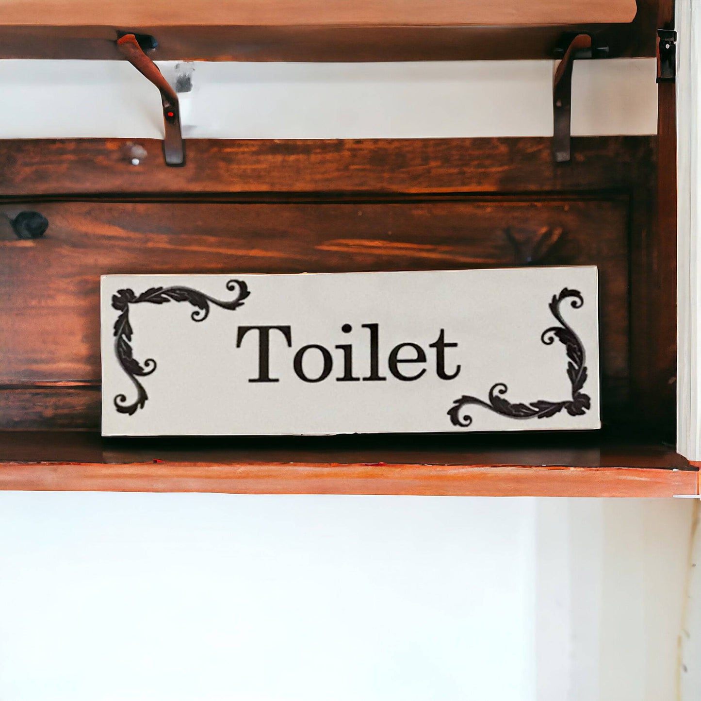 French Toilet Laundry Bathroom Door Sign - The Renmy Store Homewares & Gifts 