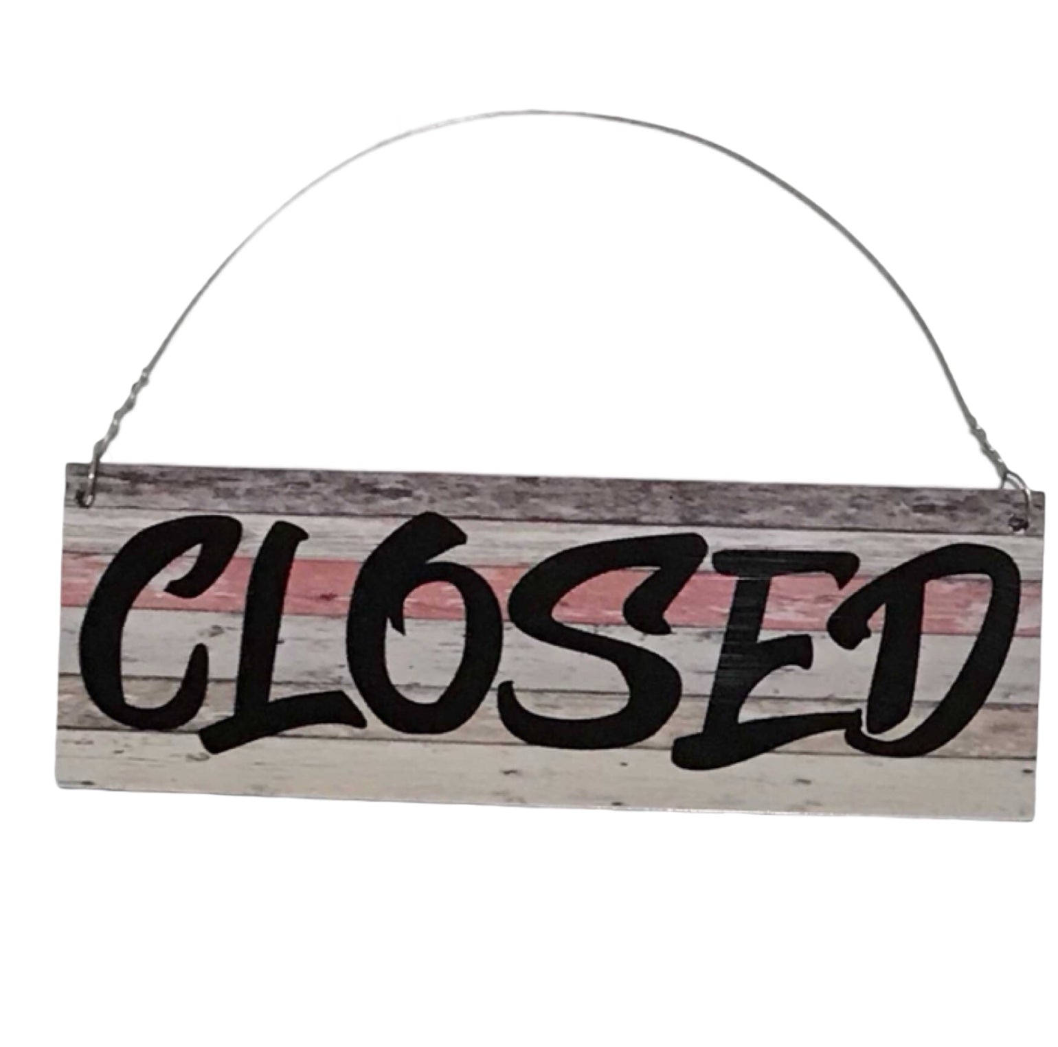 Open Closed Rustic Wood Style Business Shop Cafe Hanging Sign - The Renmy Store Homewares & Gifts 