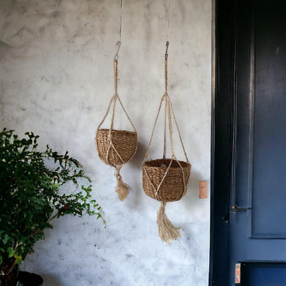 Pot Planter Plant Basket Set of 2 Hanging - The Renmy Store Homewares & Gifts 