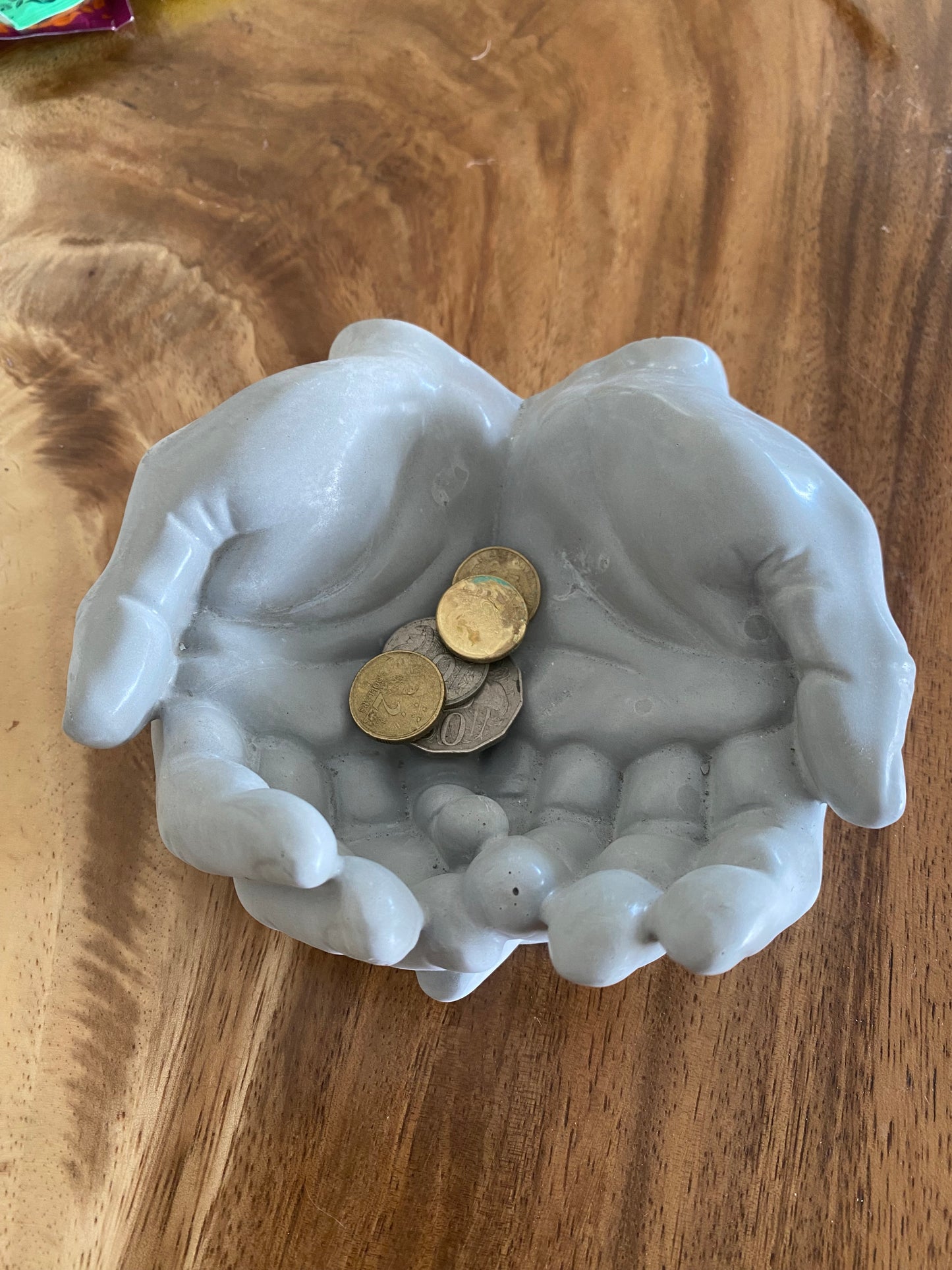 Hands Planter Pot Keys Money Candle Handmade Concrete Decor