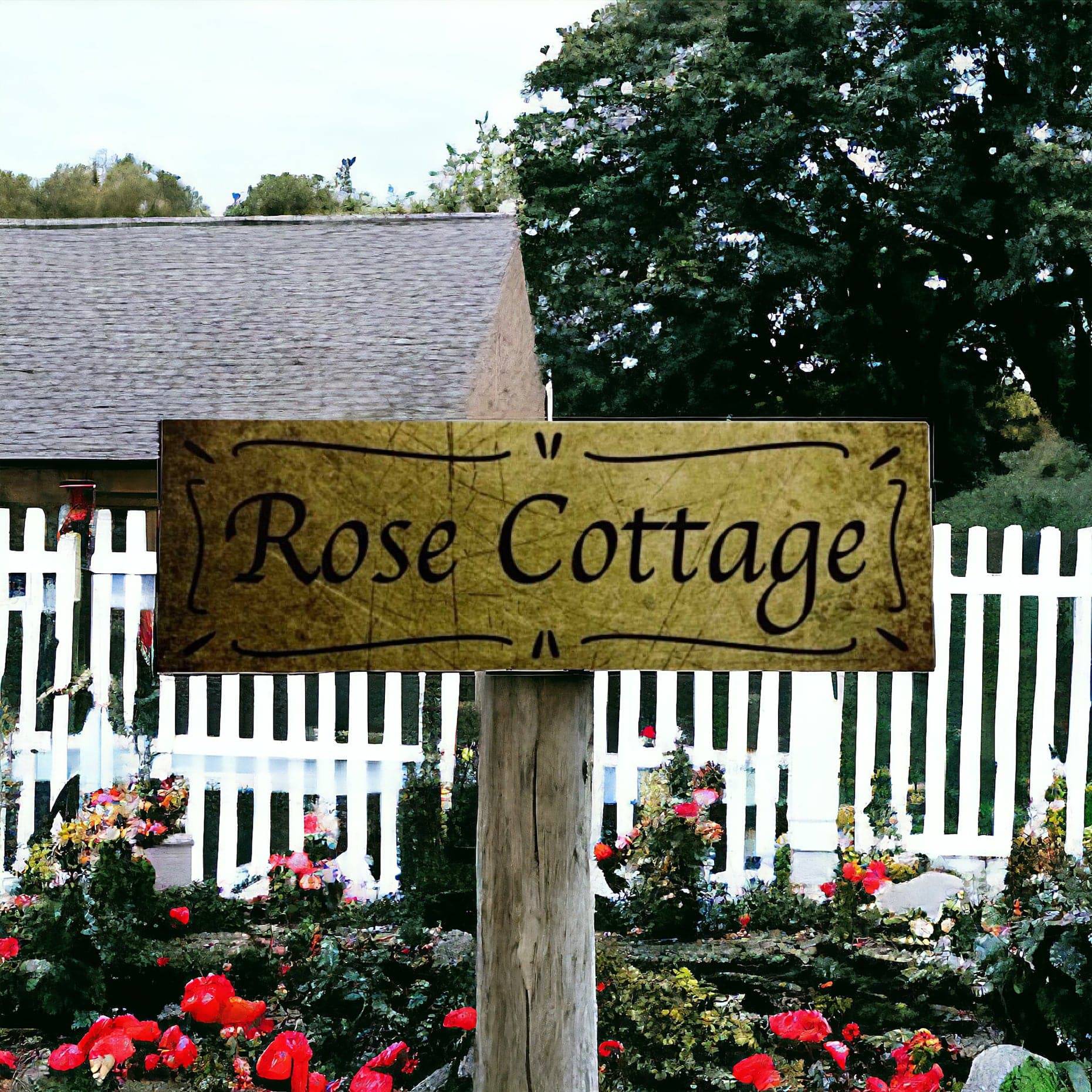 Cottage Custom Personalised Vintage Sign - The Renmy Store Homewares & Gifts 