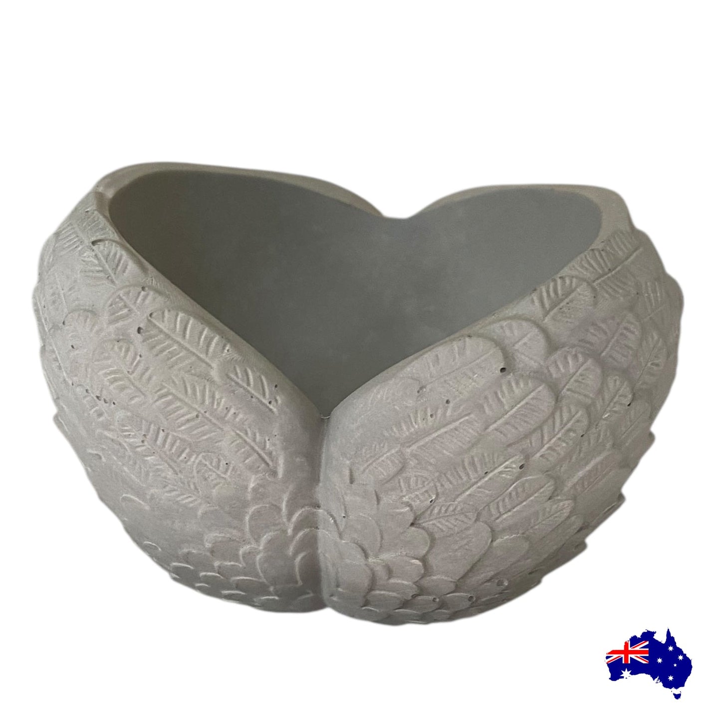 Handmade Concrete Angel Wings - Australian Made Planter Candle Holder - Set of 1, 2 or 3