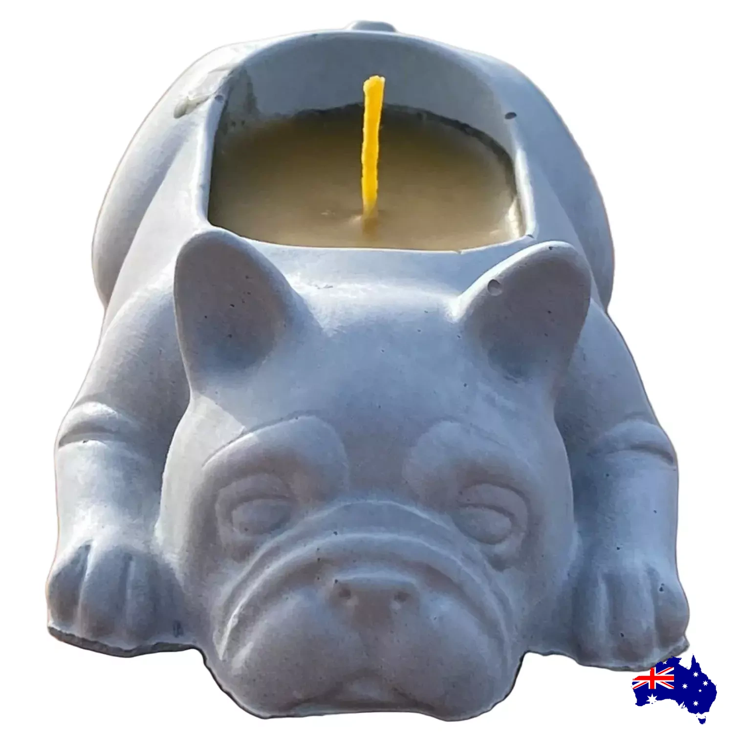Pure Beeswax French Bulldog Candle Aussie Handmade