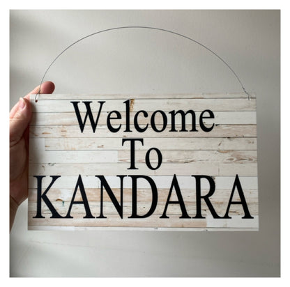 Welcome Custom Personalised Sign