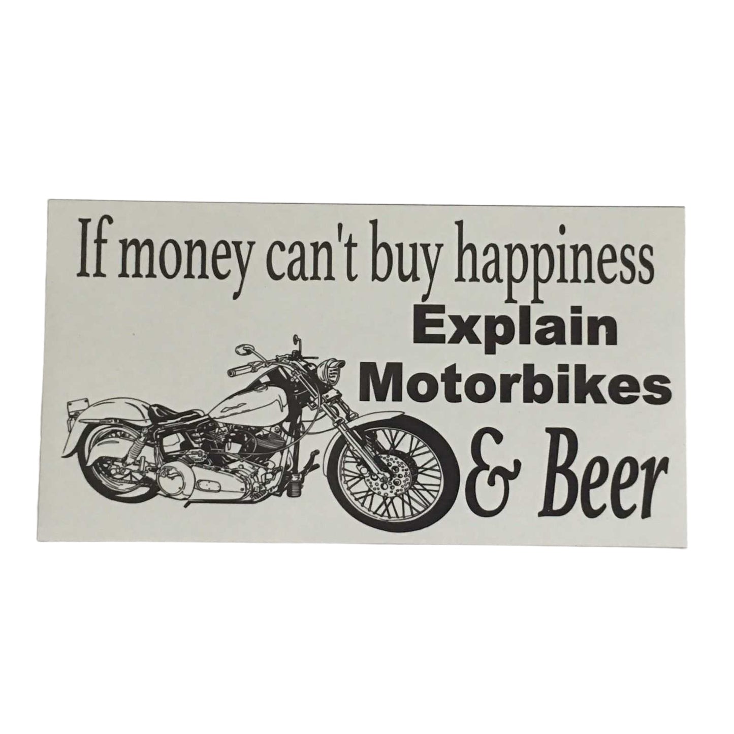 Motorbike Motorcycle Beer Sign - The Renmy Store Homewares & Gifts 