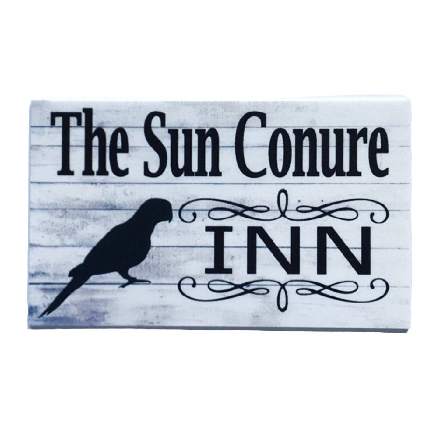 Sun Conure Bird Inn Bird Sign - The Renmy Store Homewares & Gifts 