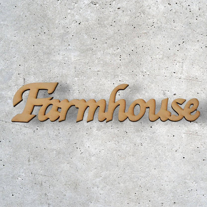 Farmhouse Farm Raw MDF Wording - The Renmy Store Homewares & Gifts 