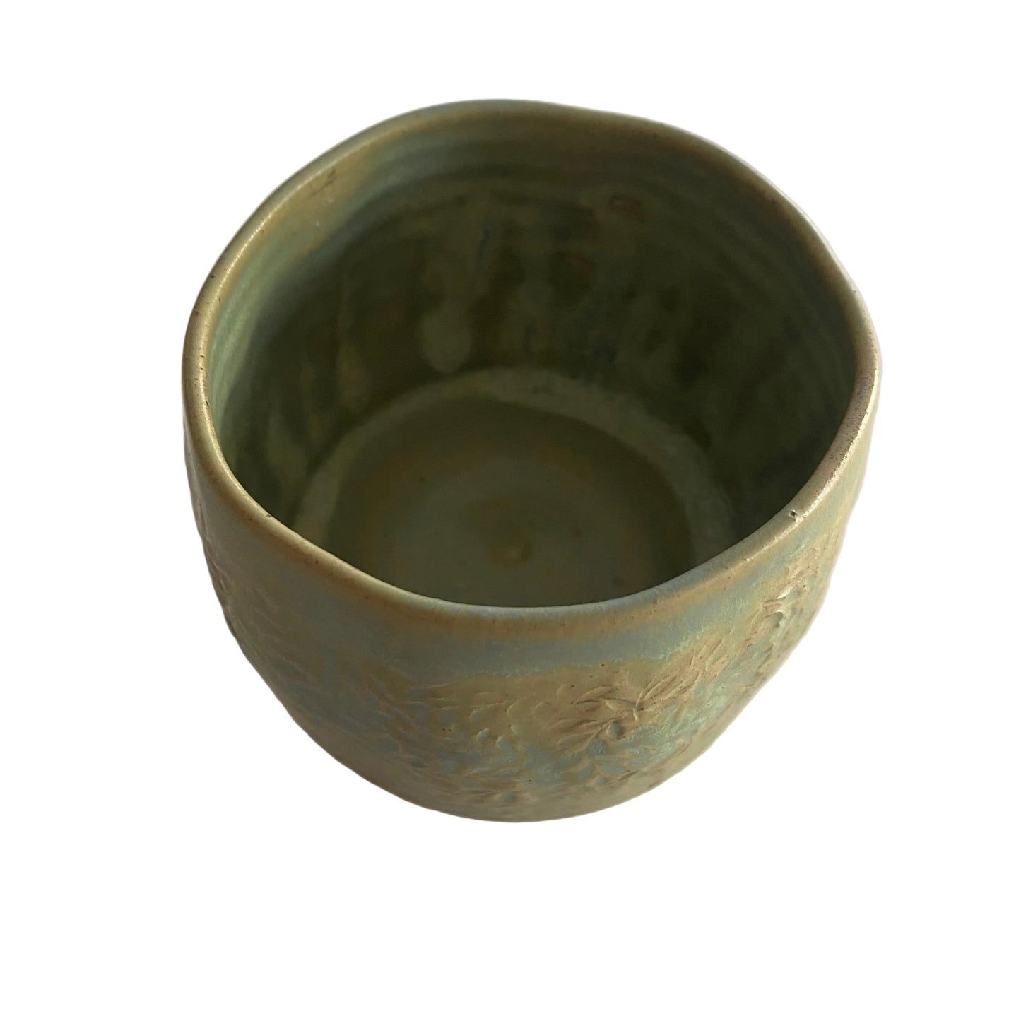 Handmade Floral Green Leaf Ceramic Mug Cup | Aussie Made Wolf and Clay Gift