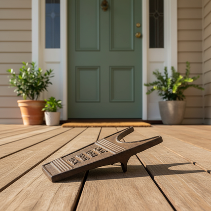 Boot Jack Cast Iron Shoe Remover - Rustic Entryway Tool