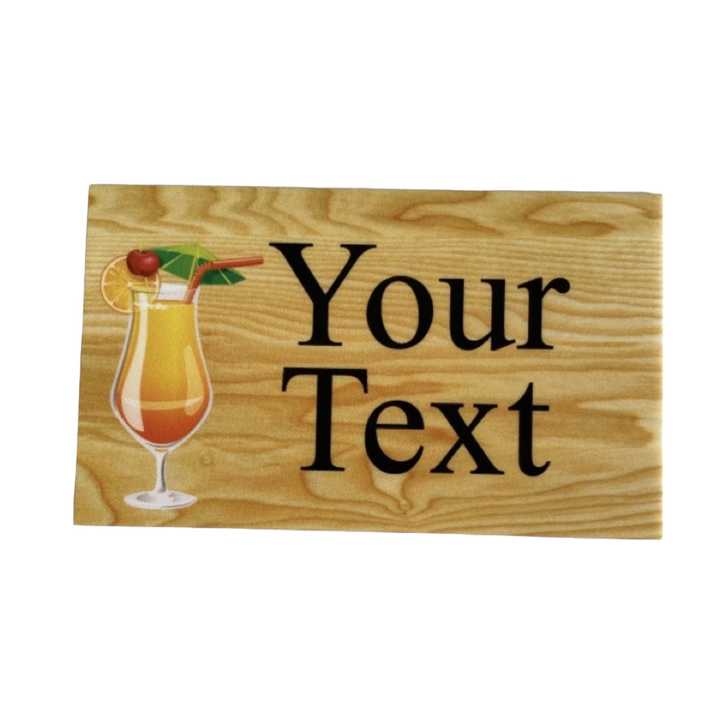 Cocktail Tropical Custom Personalised Sign - The Renmy Store Homewares & Gifts 