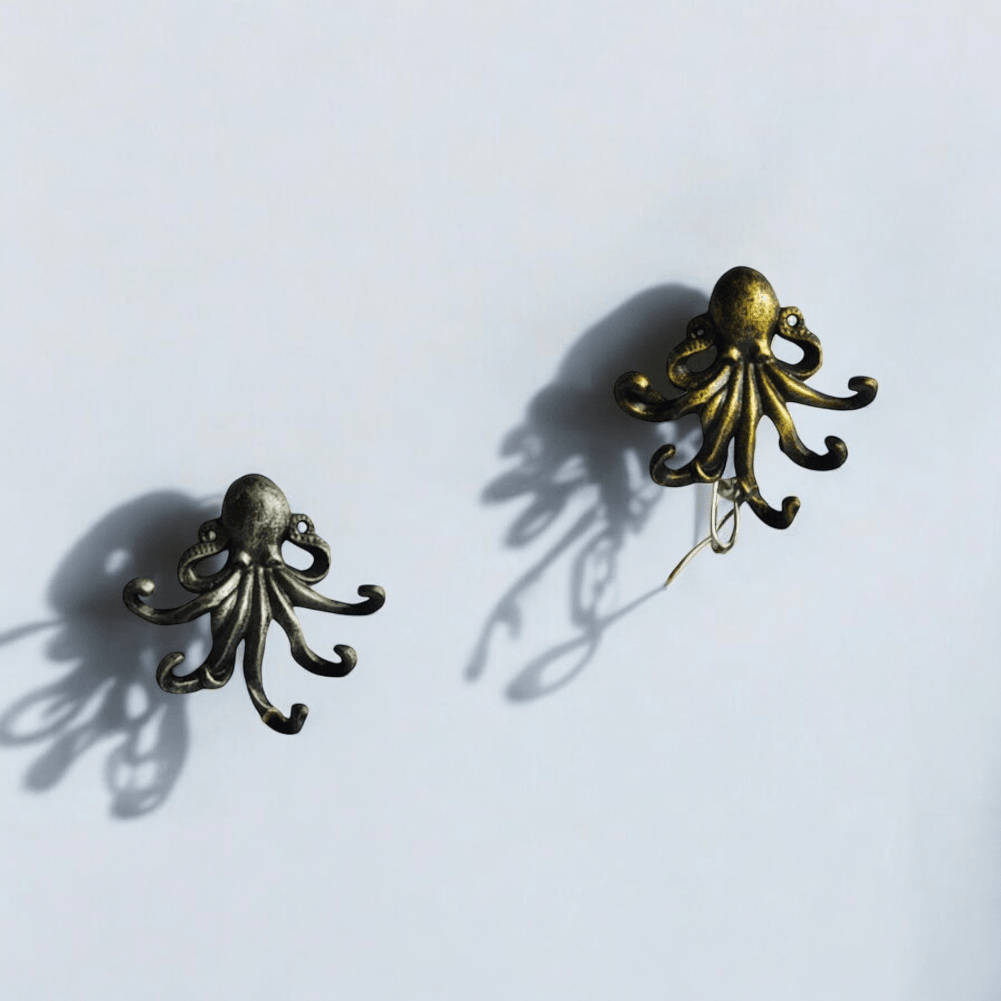 Octopus Wall Hook Coastal Cast Iron - The Renmy Store Homewares & Gifts 