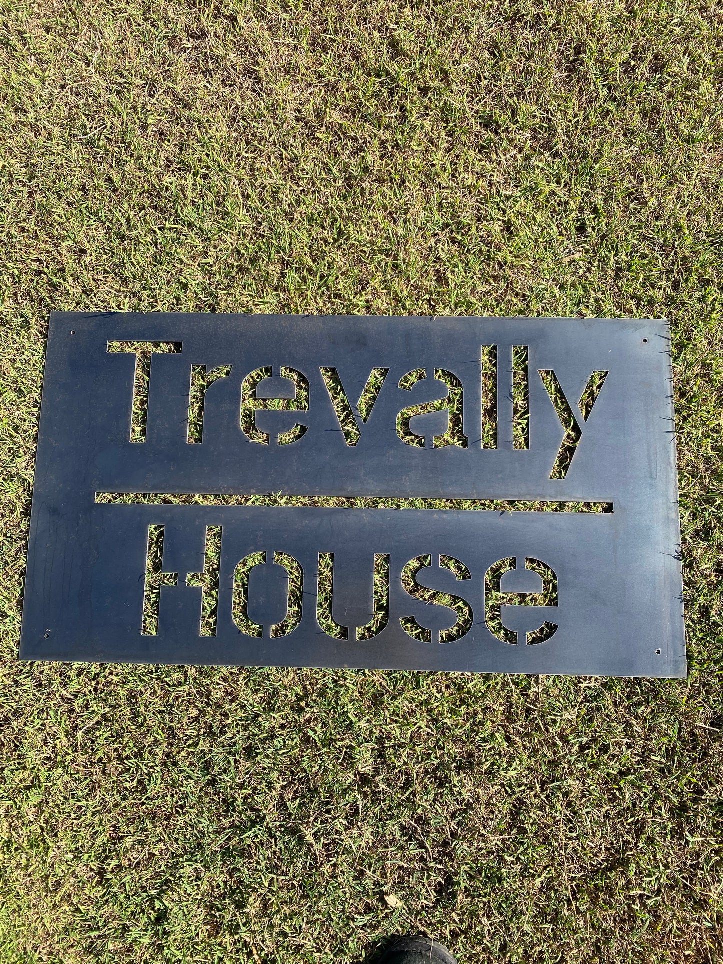 Custom Residence Property Address Sign - Personalised Rusty Metal Steel Sign - Australian Made