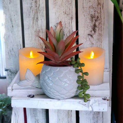 Mermaid Tail Garden Plant Planter Pot - The Renmy Store Homewares & Gifts 