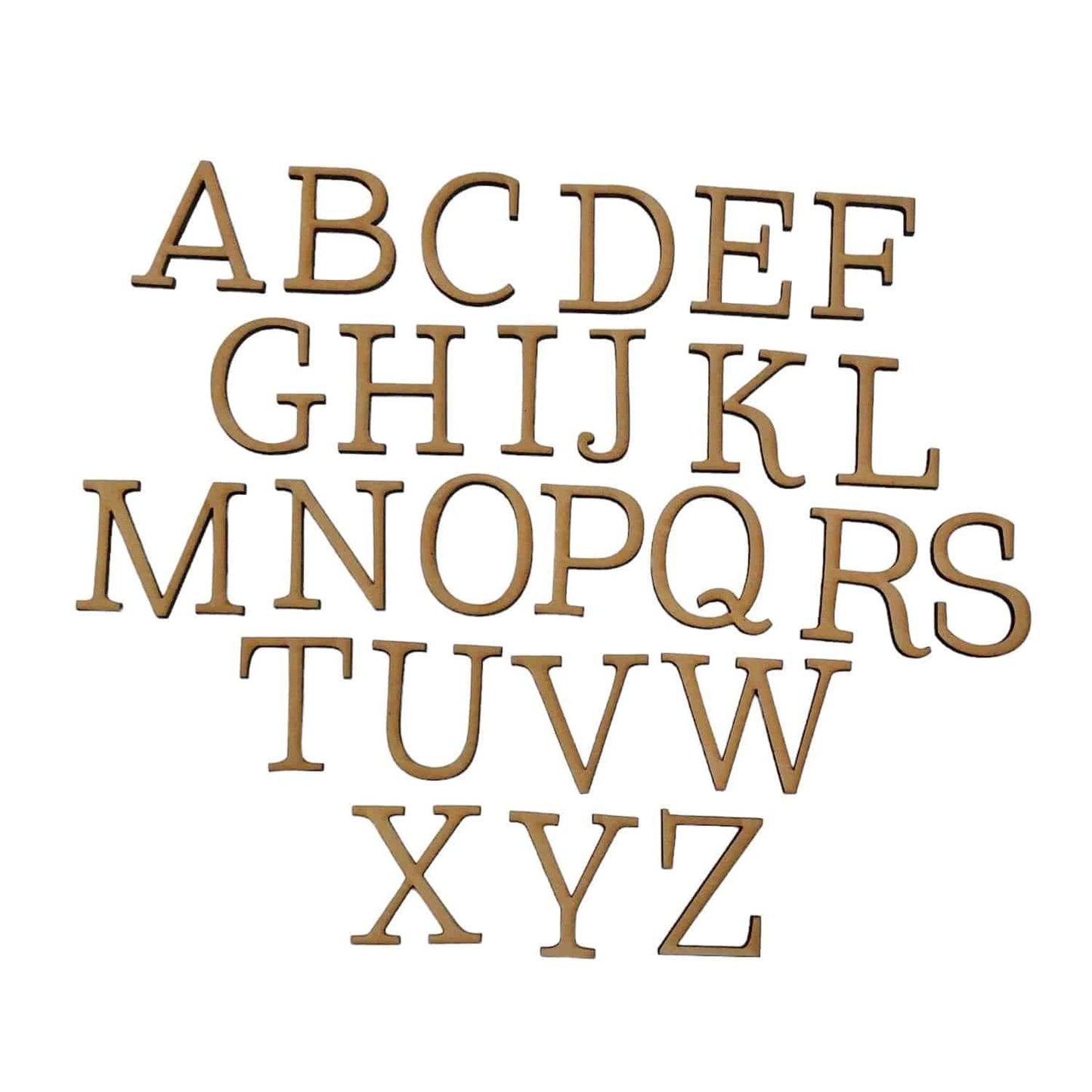 Letter Alphabet x 10 Letters MDF Laser Cut Personalised Custom - The Renmy Store Homewares & Gifts 