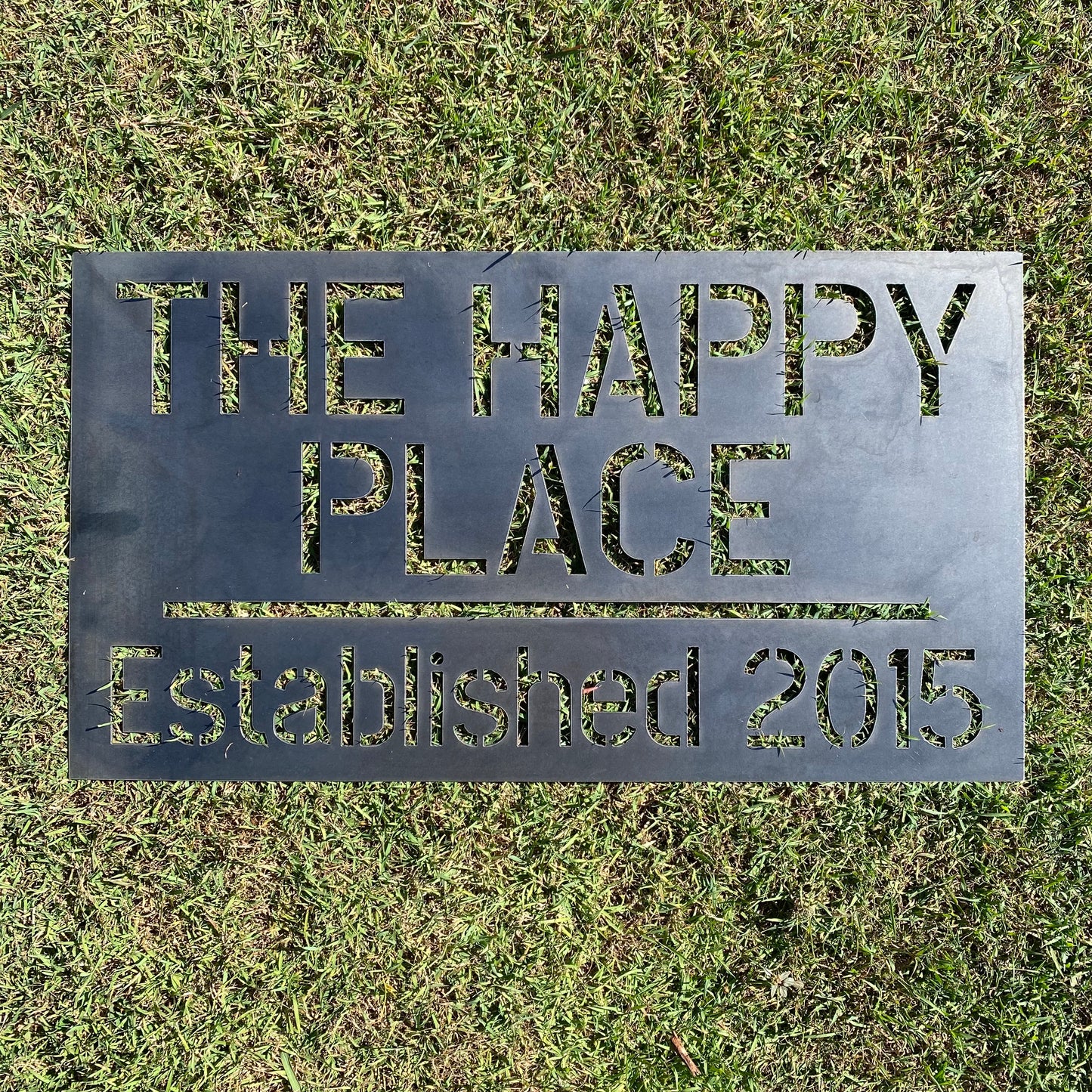 Custom Residence Property Address Sign - Personalised Rusty Metal Steel Sign - Australian Made
