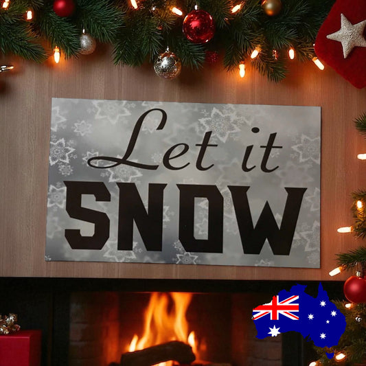 Let It Snow Christmas Sign