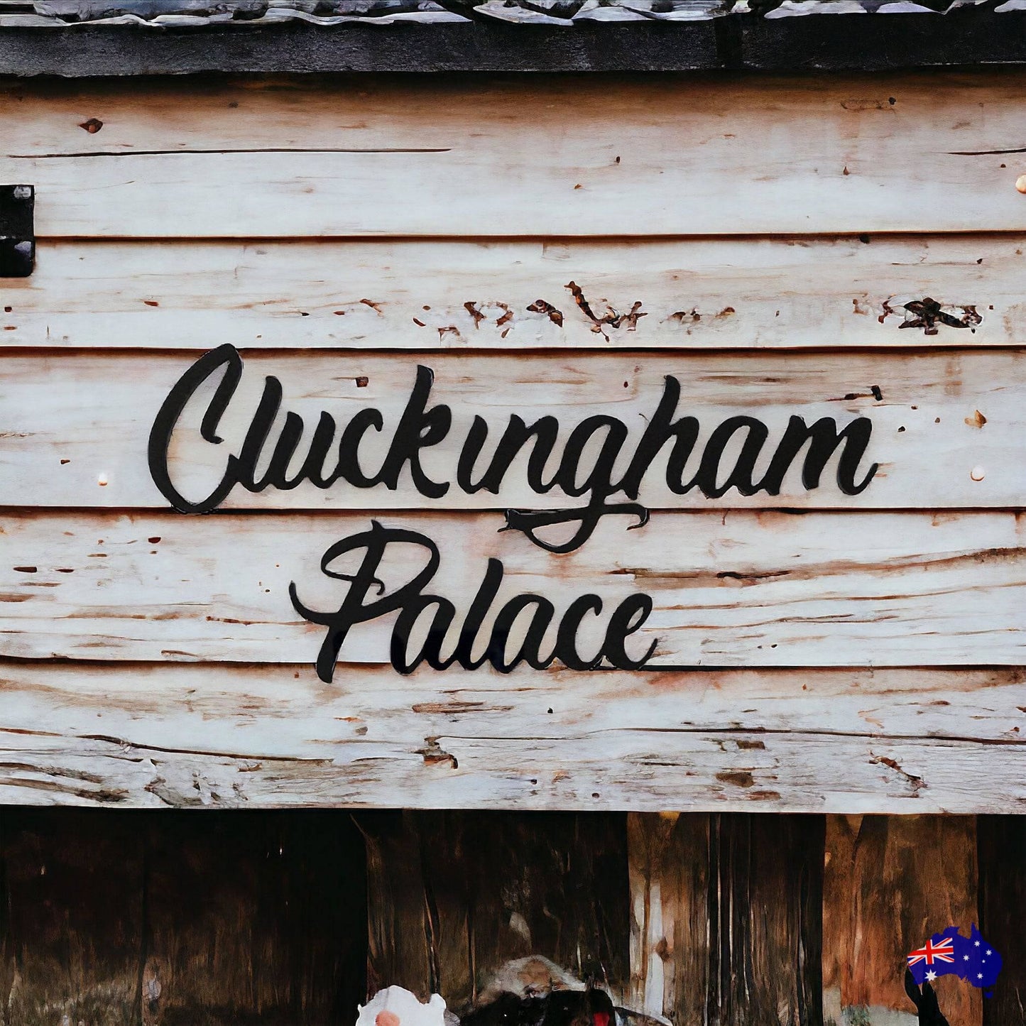 Cluckingham Palace Coop Chicken Sign - The Renmy Store Homewares & Gifts 