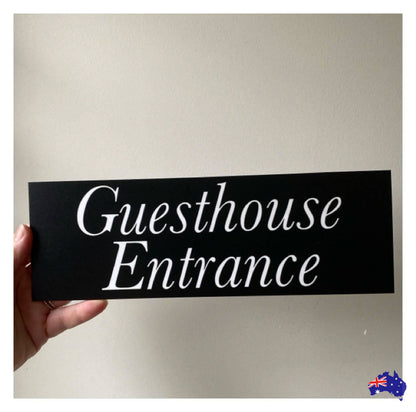 Black White Custom Personalised Sign - The Renmy Store Homewares & Gifts 