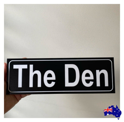 Street Black Custom Personalised Sign - The Renmy Store Homewares & Gifts 