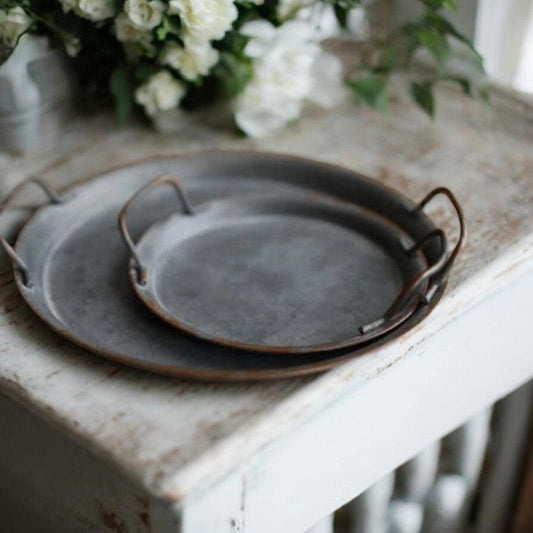 Serving Tray Basket French Country Metal