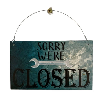 Open Closed Mechanic Tool Shop Hanging Sign - The Renmy Store Homewares & Gifts 