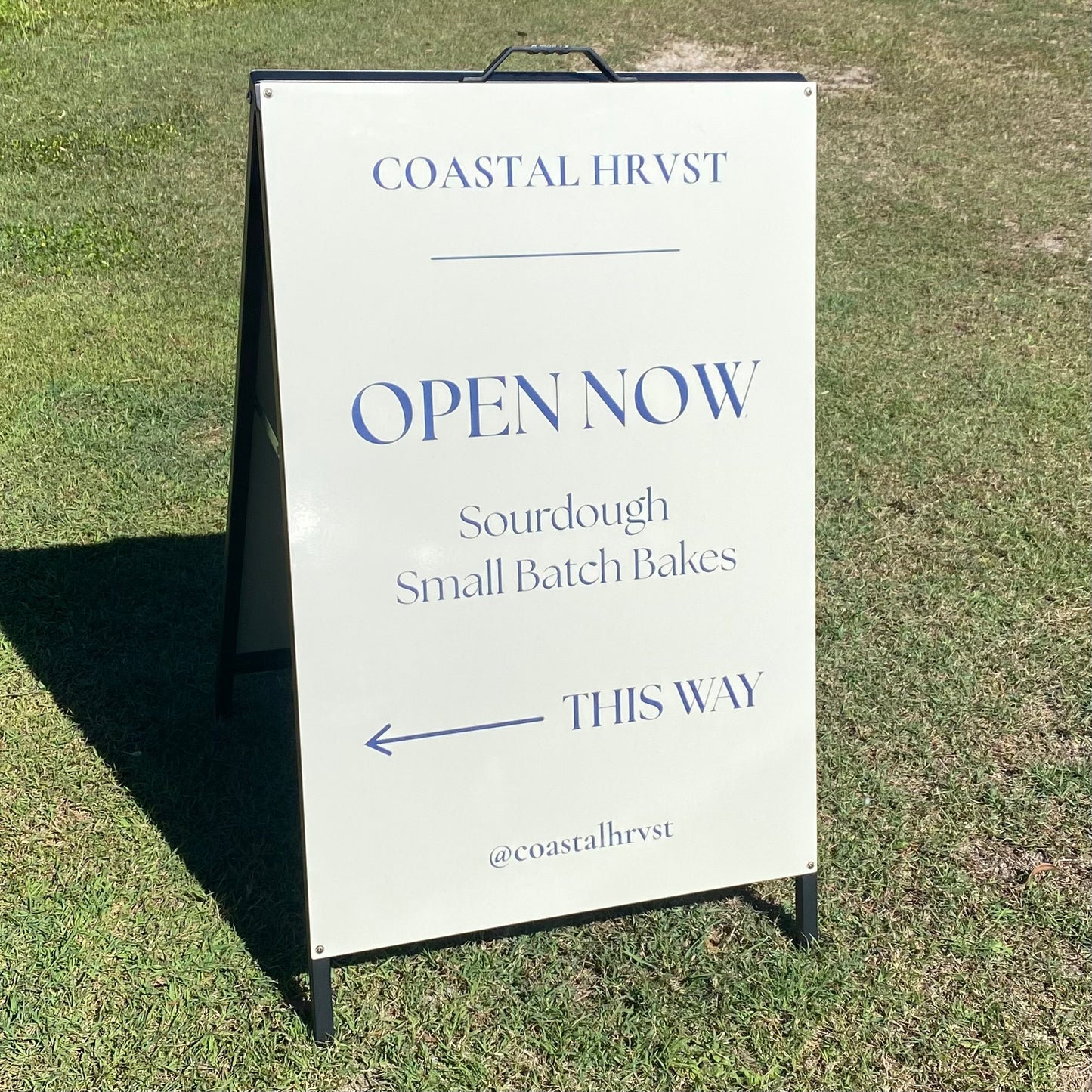 A-Frame Double-Sided Custom Personalised Metal Sign 600x900mm (60x90cm) | Australian Made Business Signage