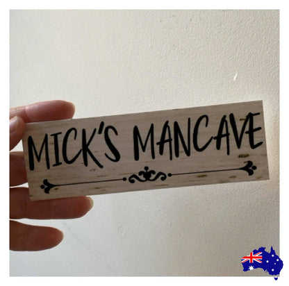 Mancave Custom Personalised Sign - The Renmy Store Homewares & Gifts 