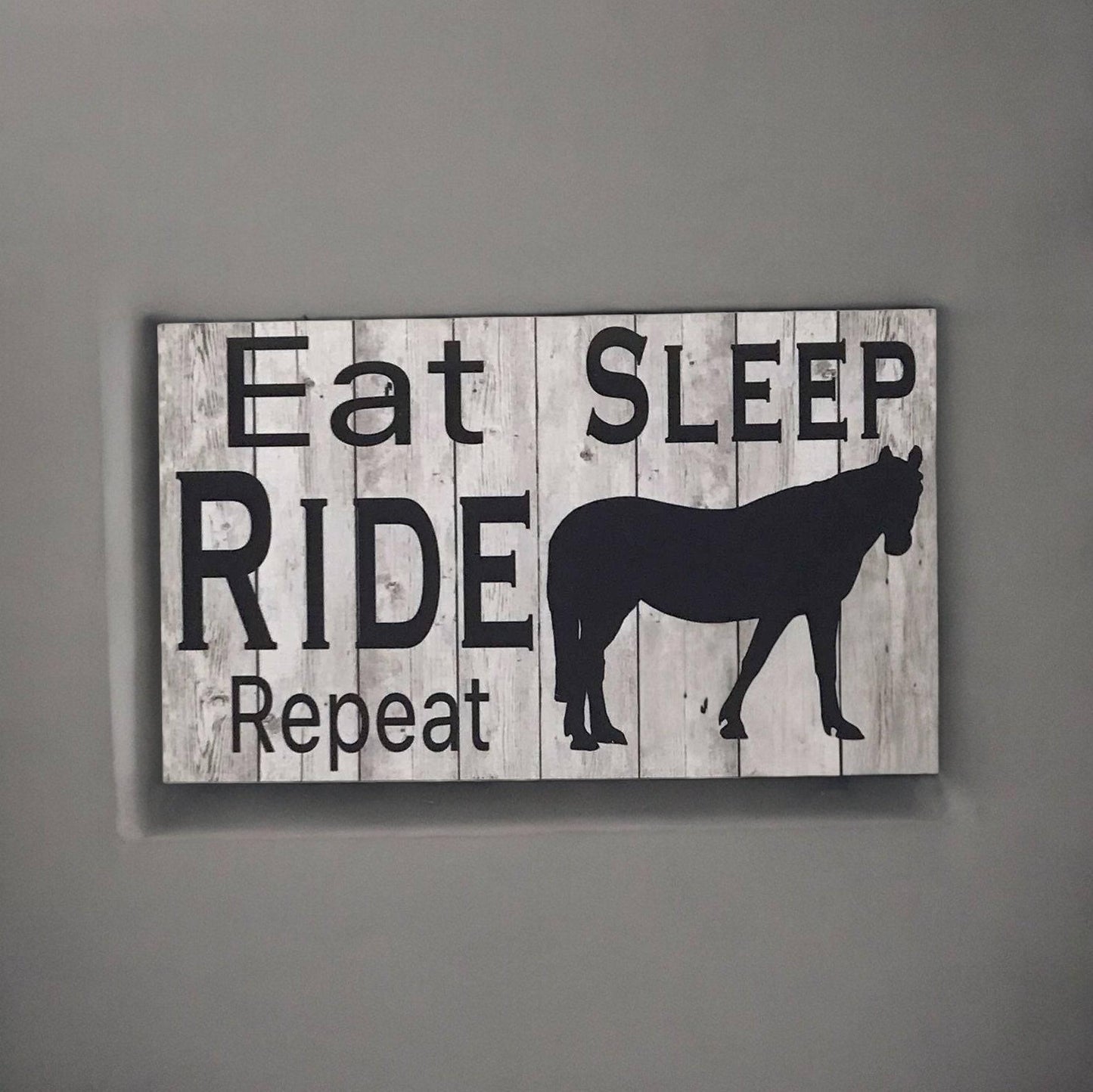 Eat Sleep Horse Ride Sign - The Renmy Store Homewares & Gifts 