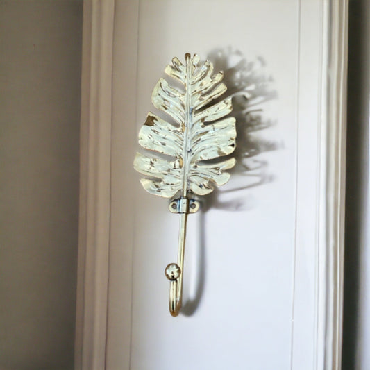 Hook Feather Leaf Brass - The Renmy Store Homewares & Gifts 