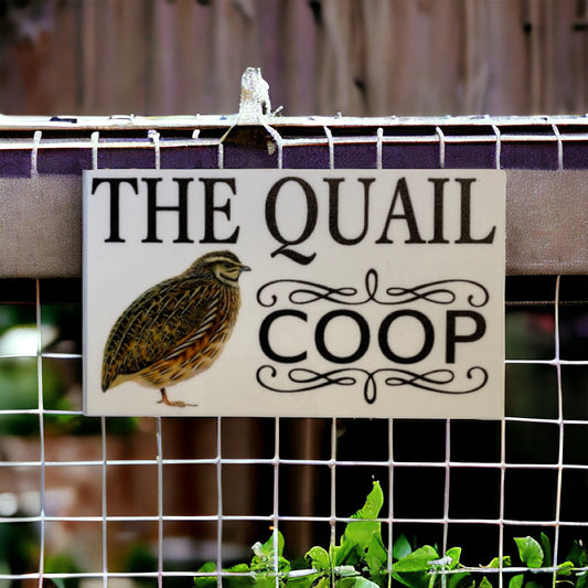 Quail Coop Original White Sign - The Renmy Store Homewares & Gifts 