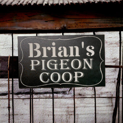 Pigeon Coop Your Name Vintage Custom Sign - The Renmy Store Homewares & Gifts 