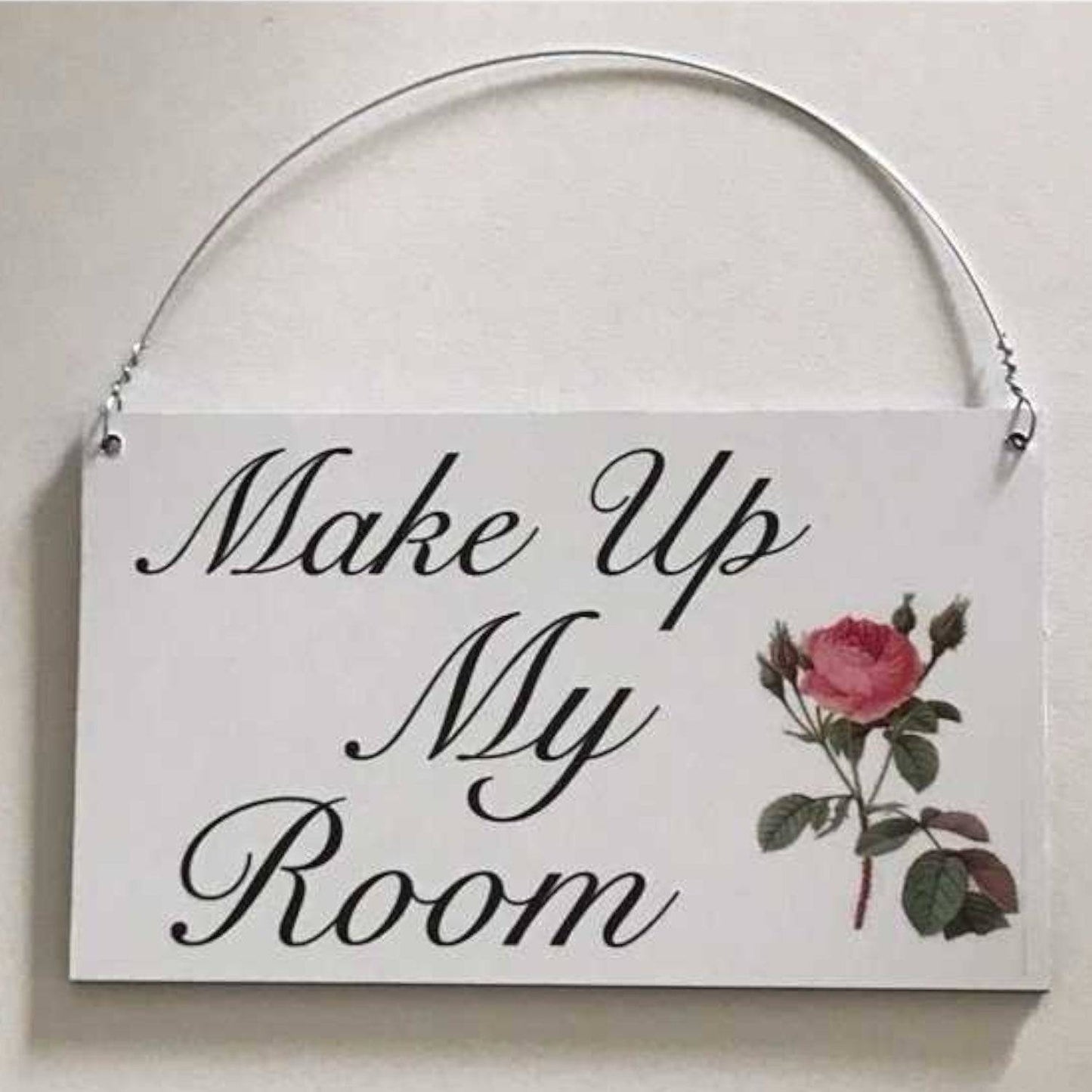 Do Not Disturb Make Up My Room Double Sided Rose Sign - The Renmy Store Homewares & Gifts 